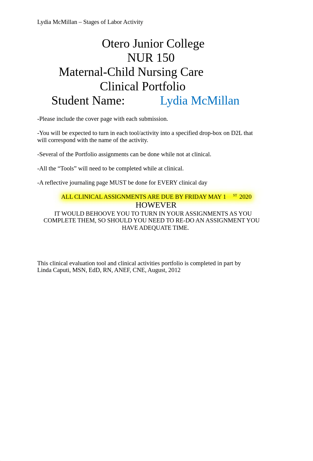 NUR 150 Stages of Labor Activity.docx_dj51fj8t1wk_page1