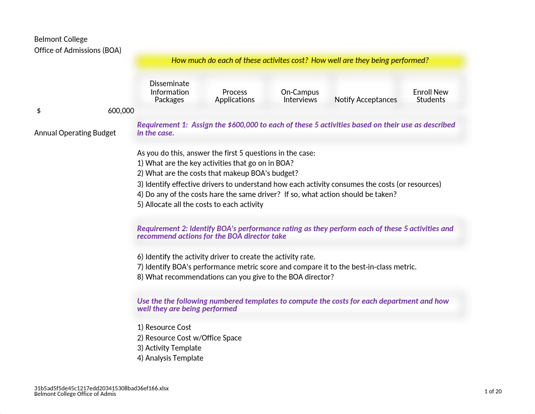 Session 09 - Belmont College Solution Template, v(6.0).xlsx_dj5ef8l33tx_page1