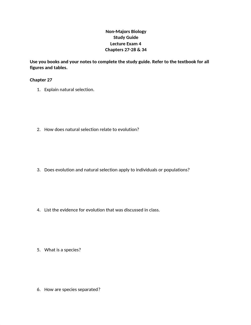 Non-Majors Biology Lecture Exam Unit 4 Study Guide v3_dj5fq47nzzv_page1