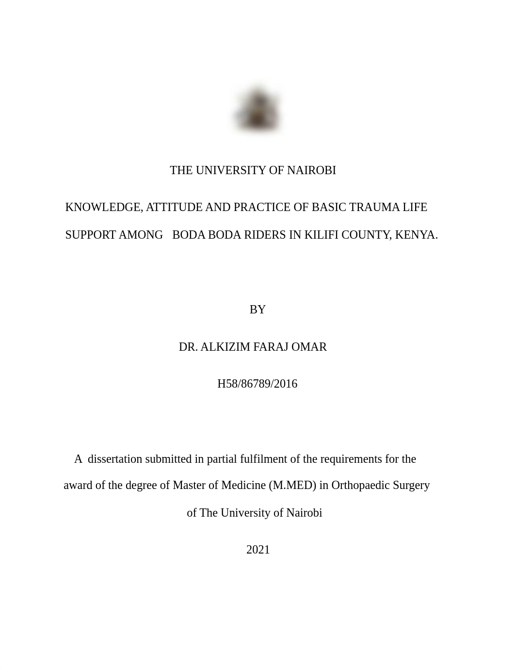 Knowledge, Attitude and Practice of Basic Trauma Life Support Among Riders.pdf_dj5jb19j2x0_page1