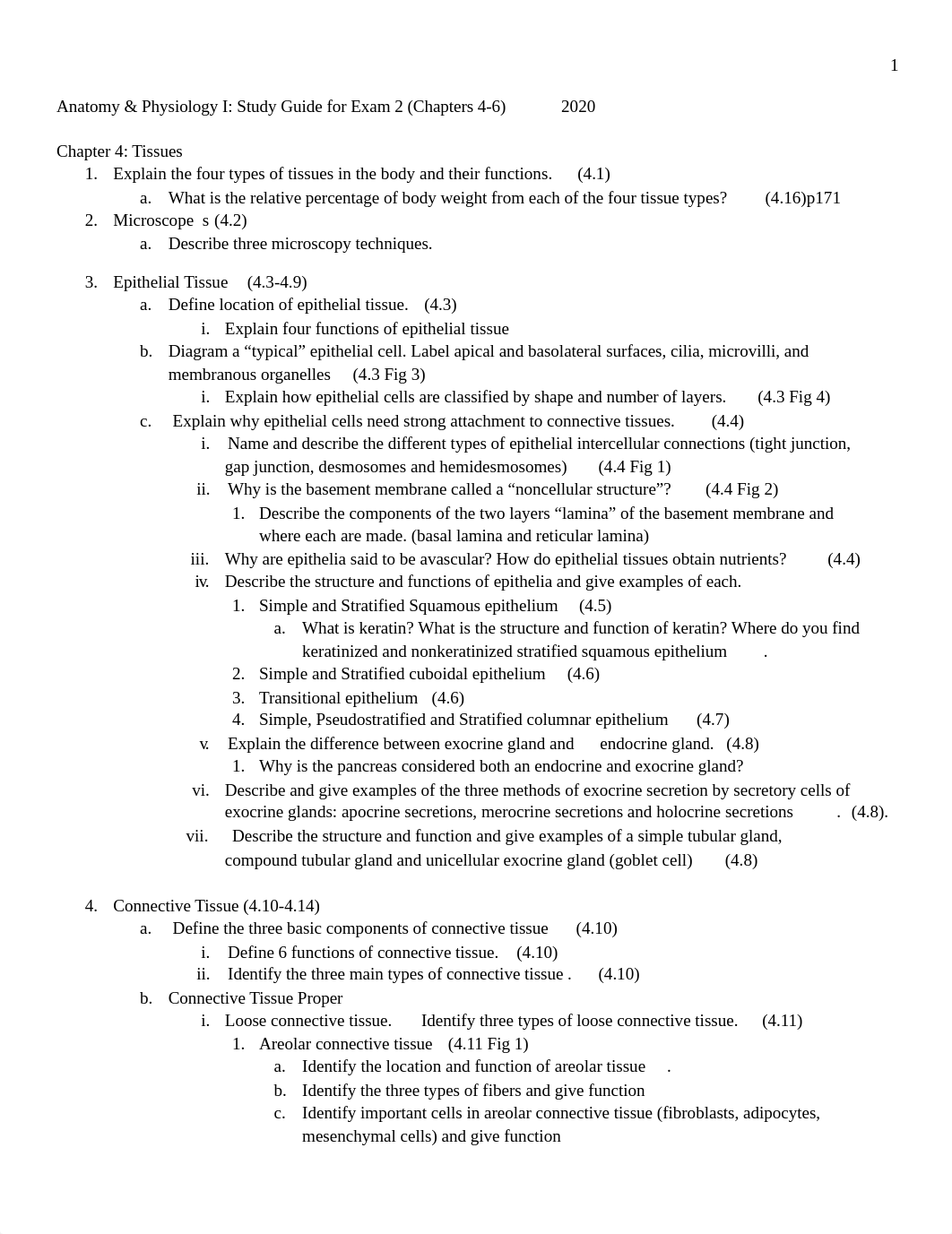 Study Guide for Exam 2  A &  P I 2019 updated (1).docx_dj5v7jbizv1_page1