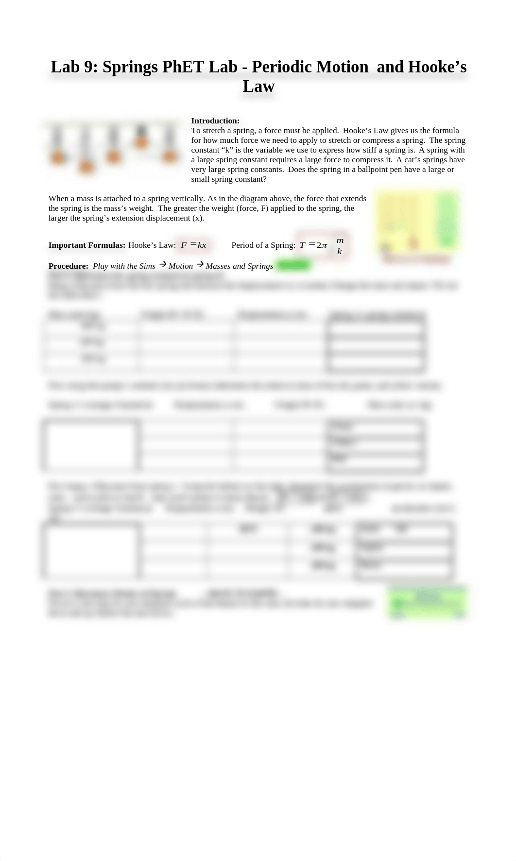 Lab 8-phet Springs Lab.doc_dj62zfni2cf_page1