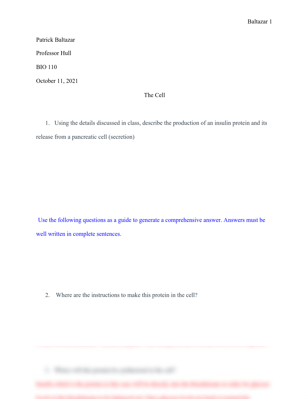 BIO 110-Homework-The Cell.pdf_dj6g6wu54il_page1