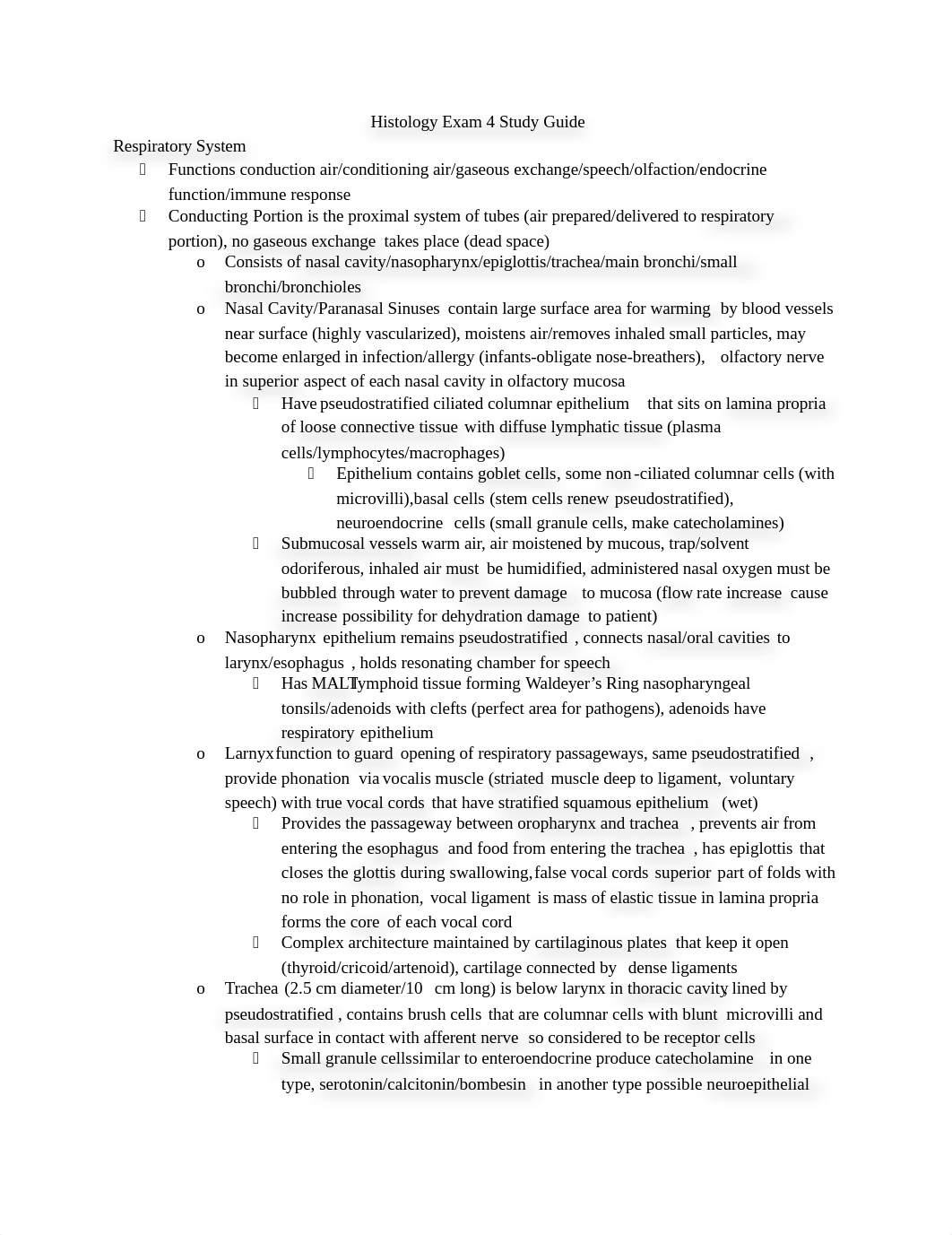 Histology Exam #4 Study Guide_dj6phmnku7y_page1