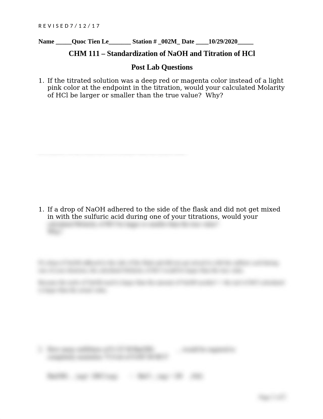 Post lab - CHM 111 Standardization of NaOH and Titration of HCl.docx_dj6r4tv9goj_page1