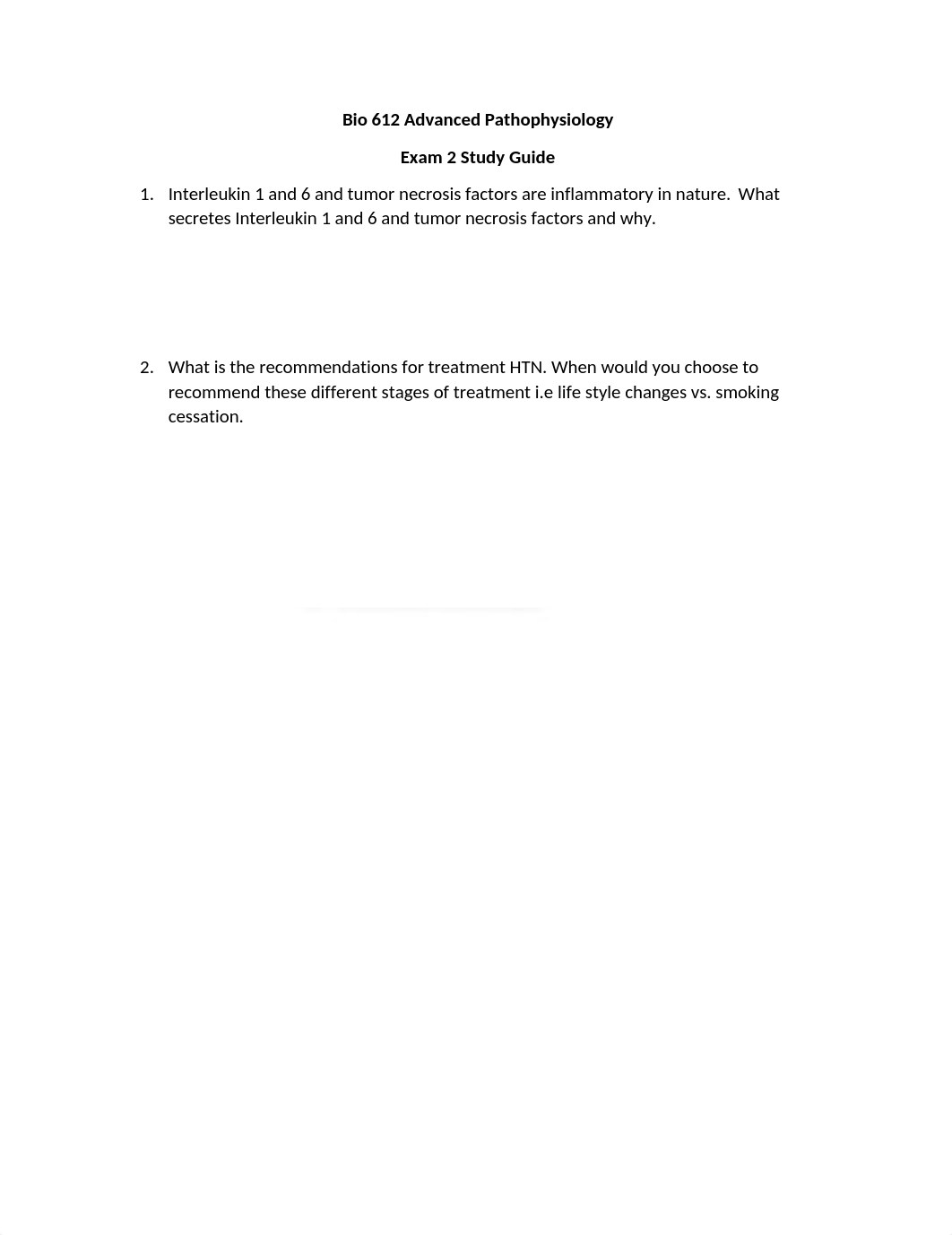 Bio 612 Exam 2 Study Guide.docx_dj78mlxcz7m_page1