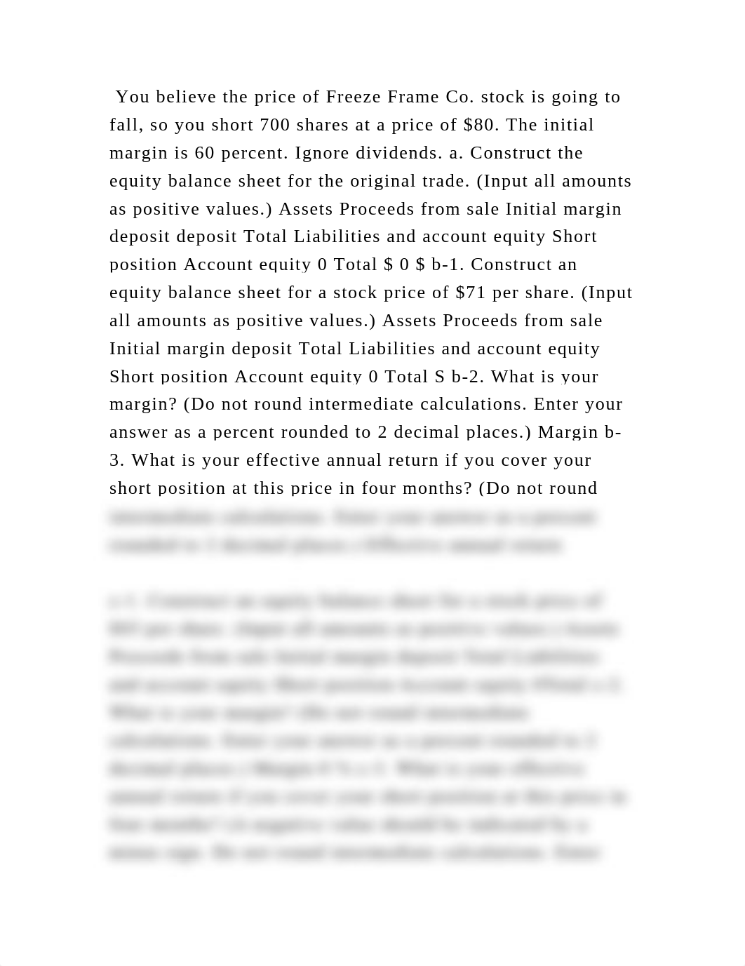 You believe the price of Freeze Frame Co. stock is going to fall, so .docx_dj7a59np3j4_page2