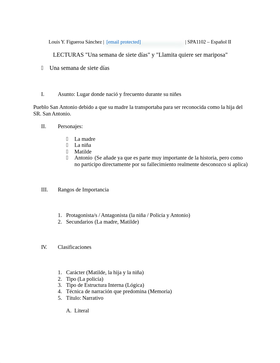 SPA1102 M3 LECTURAS Una semana de siete días y Llamita quiere ser mariposa.docx_dj7qer66coq_page1