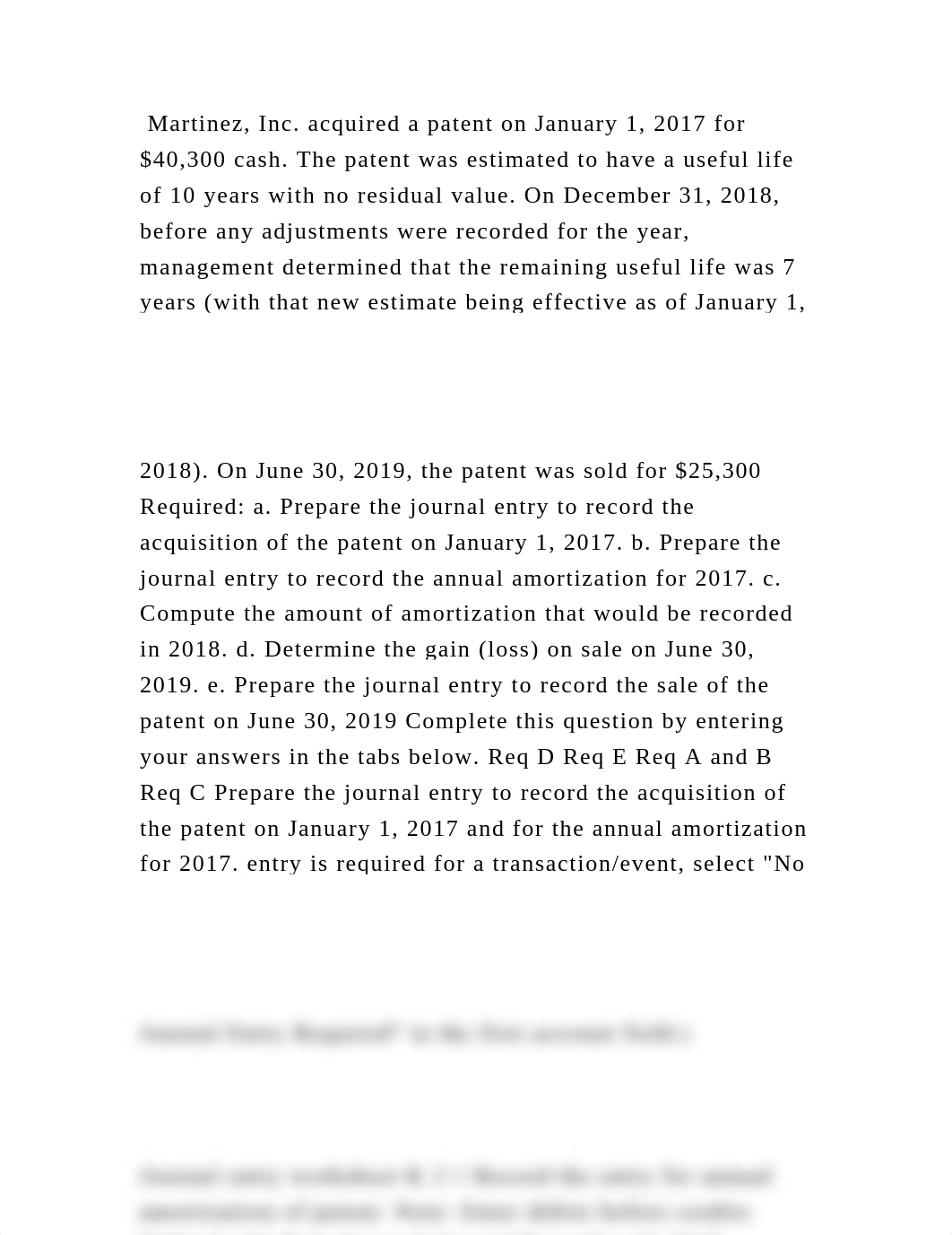 Martinez, Inc. acquired a patent on January 1, 2017 for $40,300 cash..docx_dj7rfs0iazu_page2