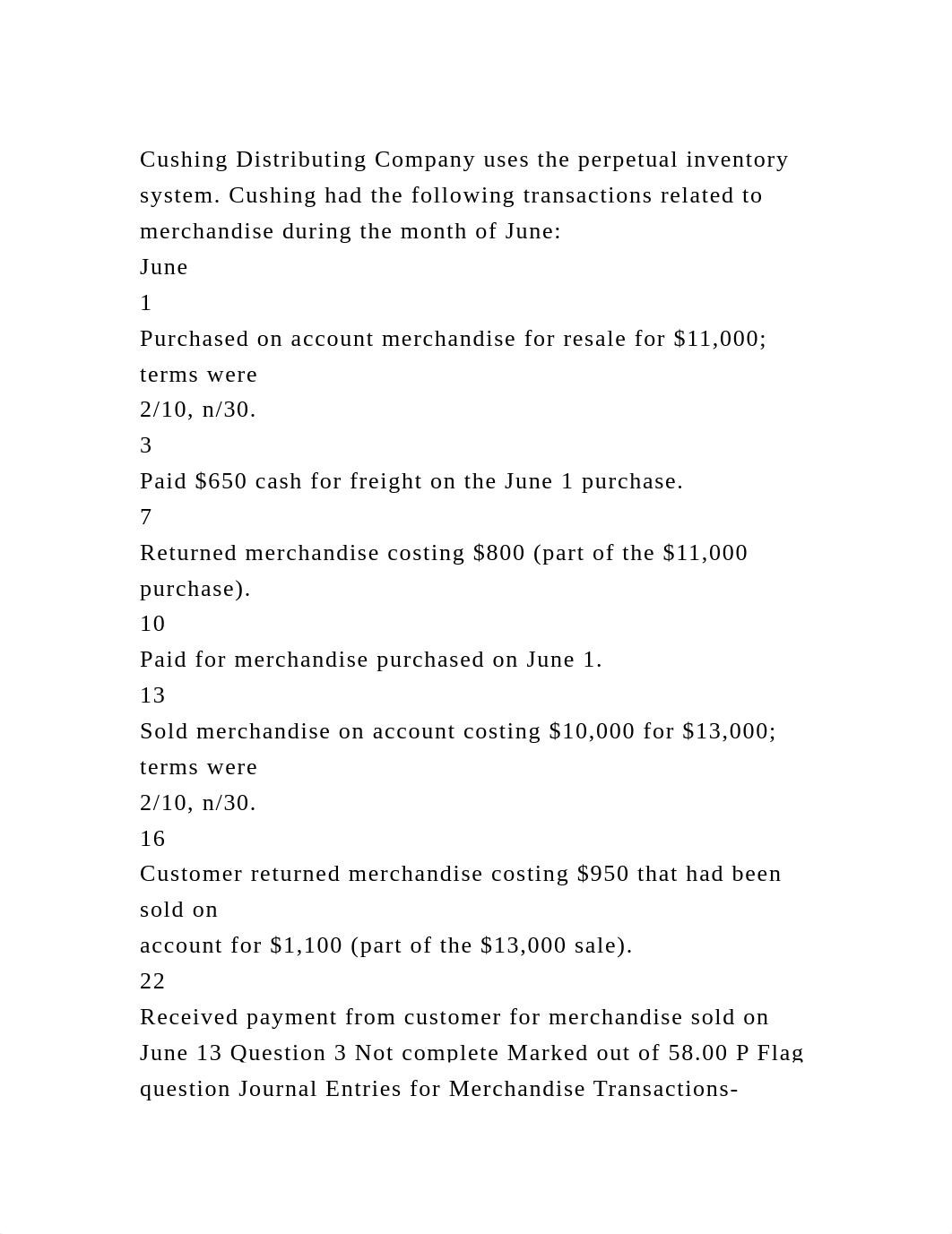 Cushing Distributing Company uses the perpetual inventory system. Cu.docx_dj7zkvzi4l4_page2