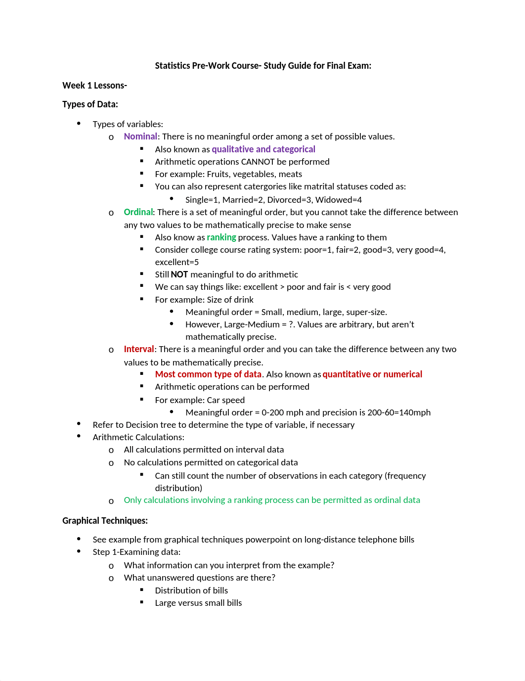 Statistics Pre-Work Study Guide.docx_dj81autibp4_page1