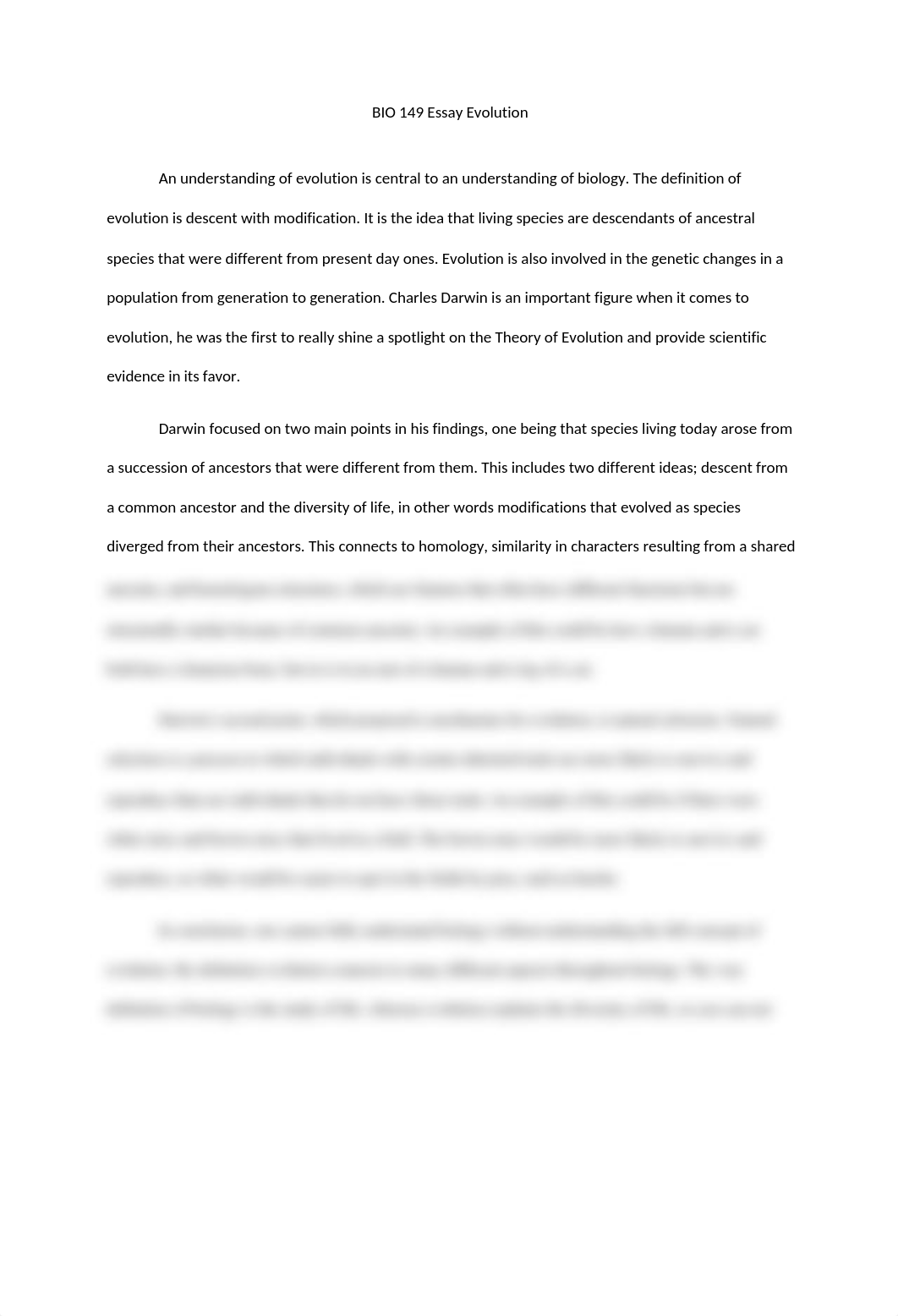 BIO 149 Essay Evolution.docx_dj85ilq2fmu_page1