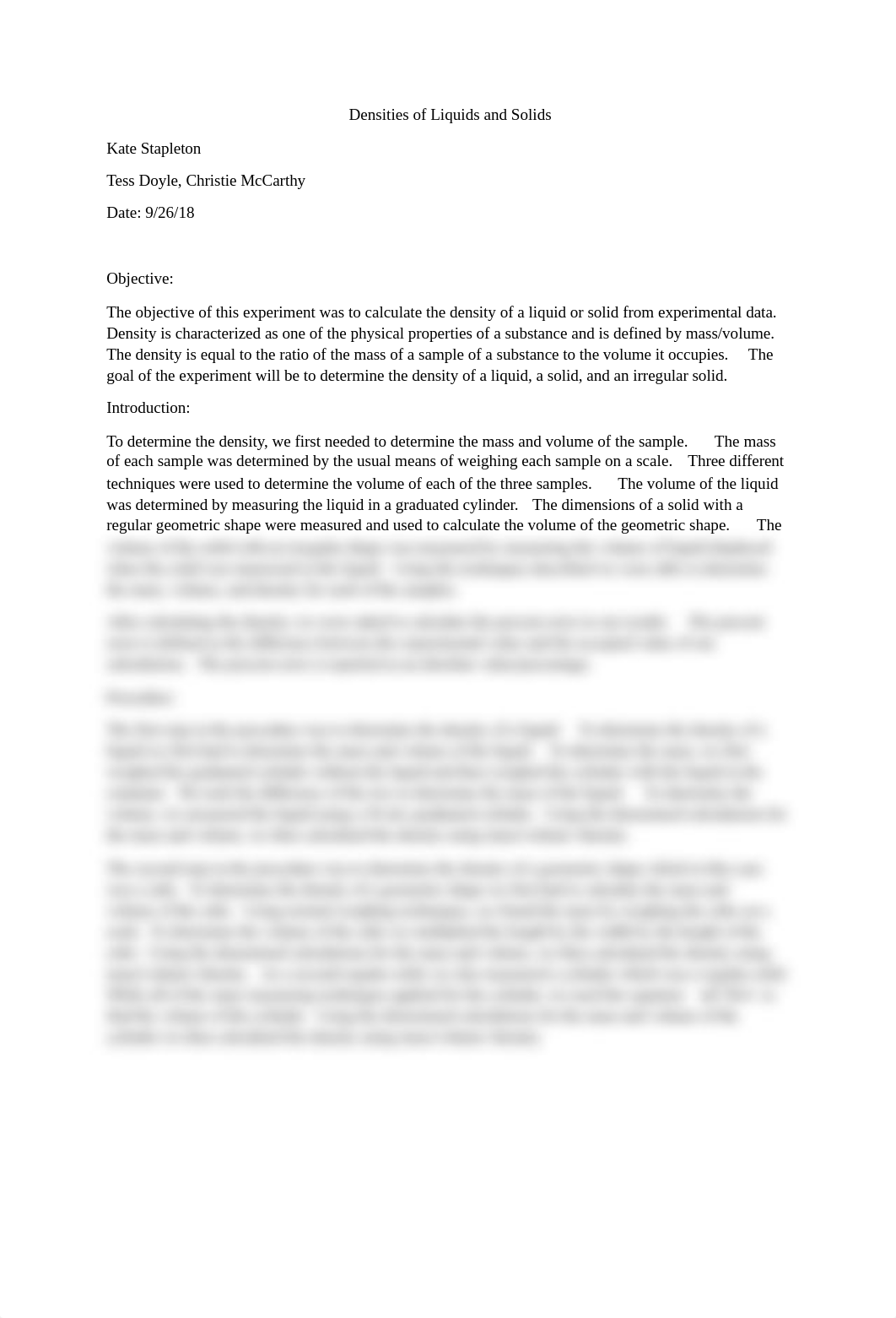 Densities of Liquids and Solids Lab Report.docx_dj8993kjjmi_page1