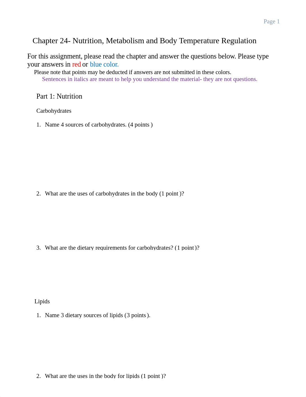 Chapter 24- Nutrition Metaboism and Body Temperature Regulation Assignment20202021.pdf_dj89vs7vfqa_page1