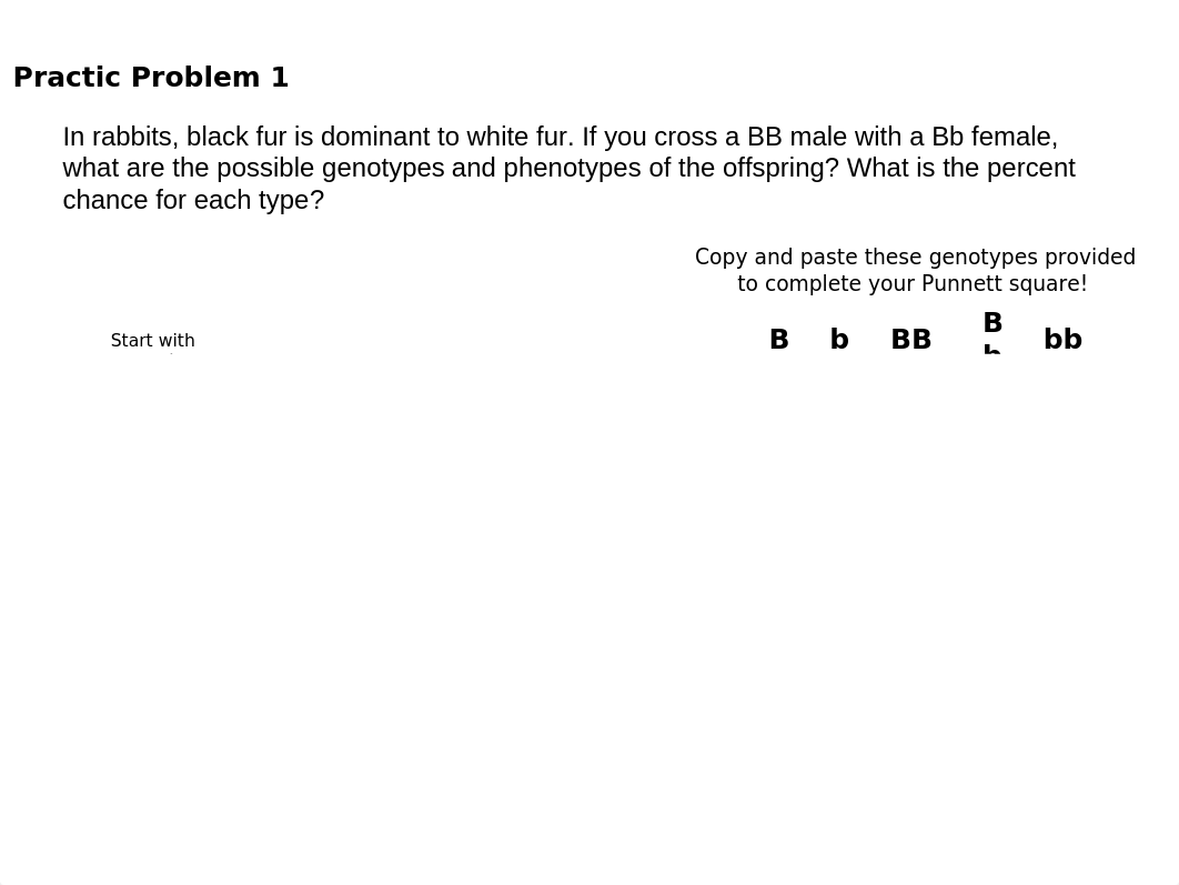 Punnet square Practice assignment.pptx_dj8hz440b0w_page1