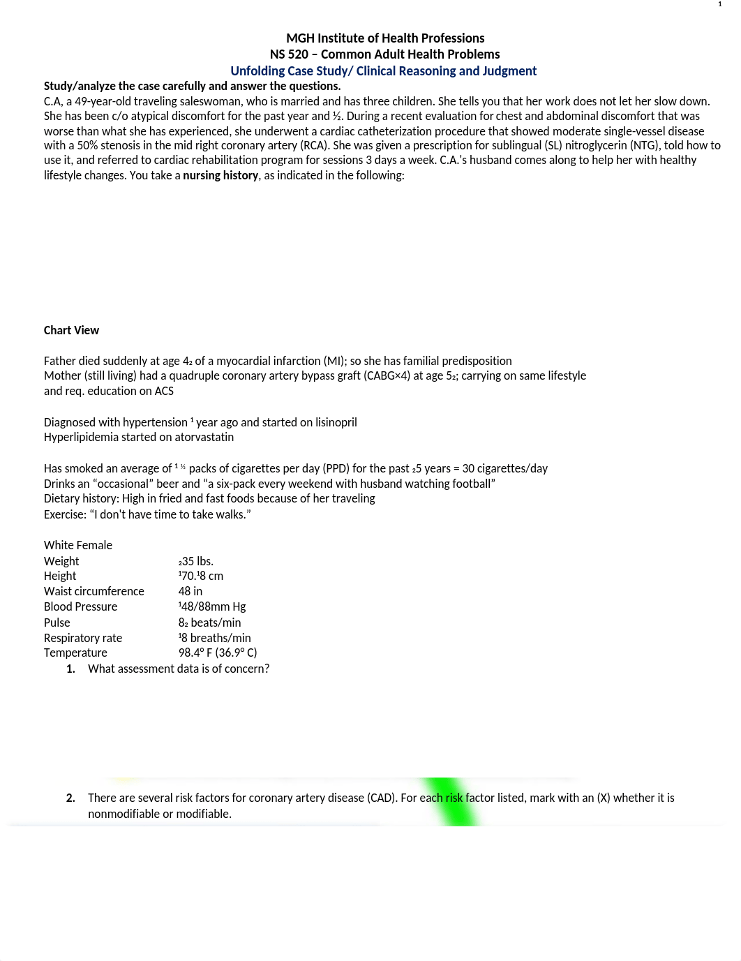 CAD - Angina - MI unfolding Case studies Bonilla.docx_dj8ikv7axkh_page1