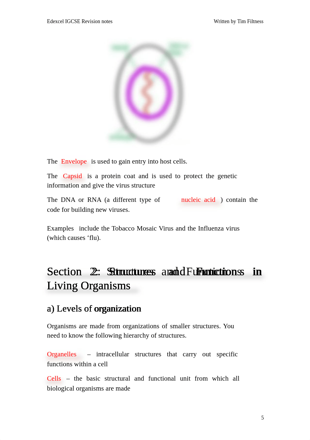 Edexcel IGCSE Notes Section 2- Structures and Functions in Living Organisms.pdf_dj8j0volxep_page1