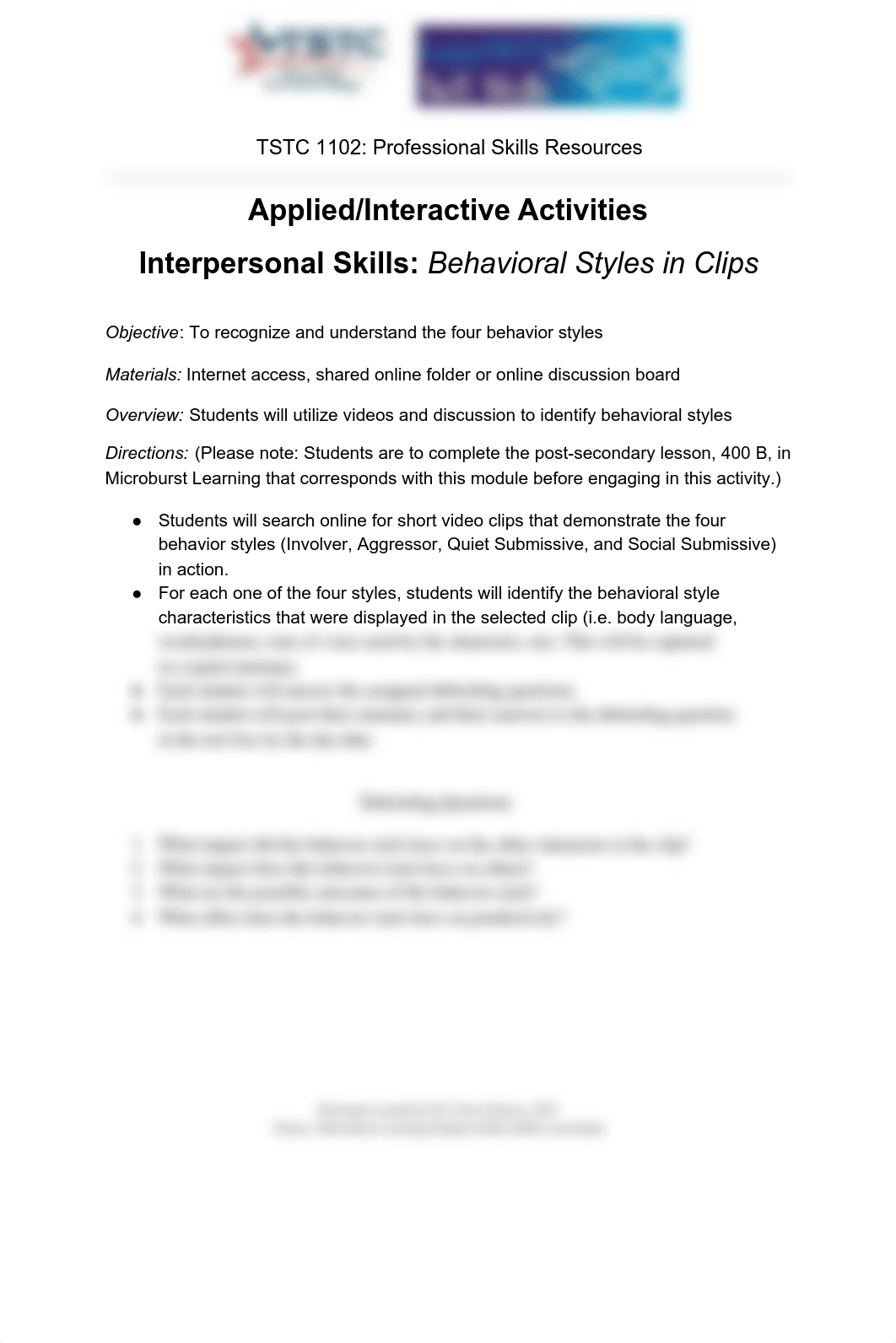 PBE Module 3_Revised 1102 Interpersonal Skills Activity.pdf_dj8nopl4ntx_page1