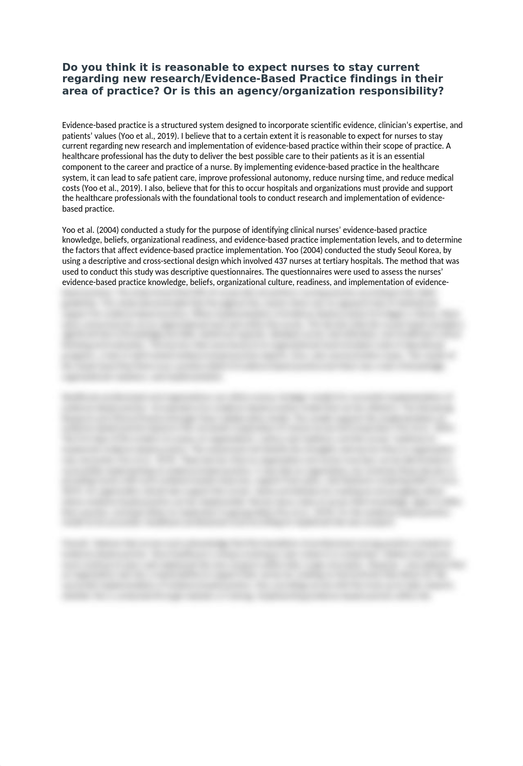 Do you think it is reasonable to expect nurses to stay current regarding new research.docx_dj8rhugayu2_page1