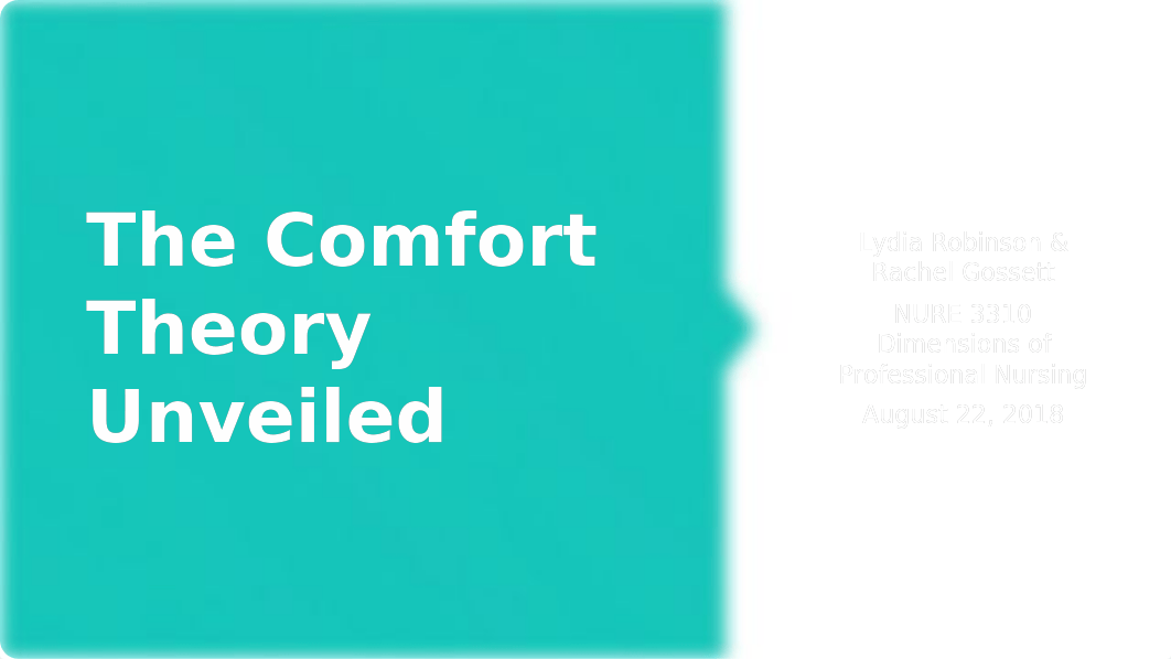 Comfort theory presentation.pptx_dj8wrmzsgxt_page1