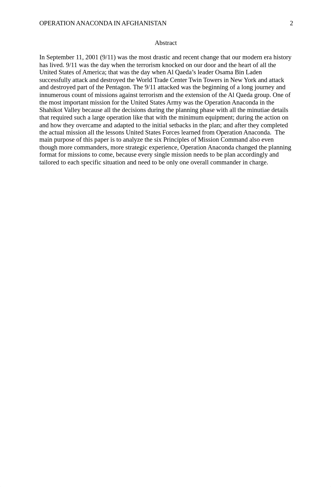 Operation Anaconda in Afghanistan Case Study Analytical Essay.docx_dj9ghtamqvt_page2