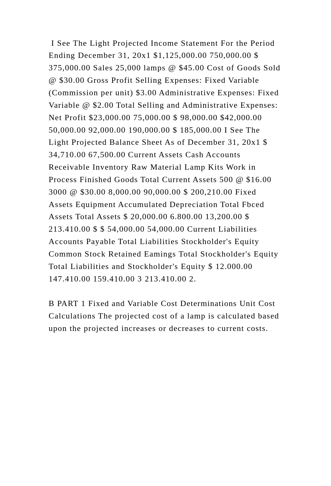 I See The Light Projected Income Statement For the Period Ending Dece.docx_dj9jvr1kil2_page1