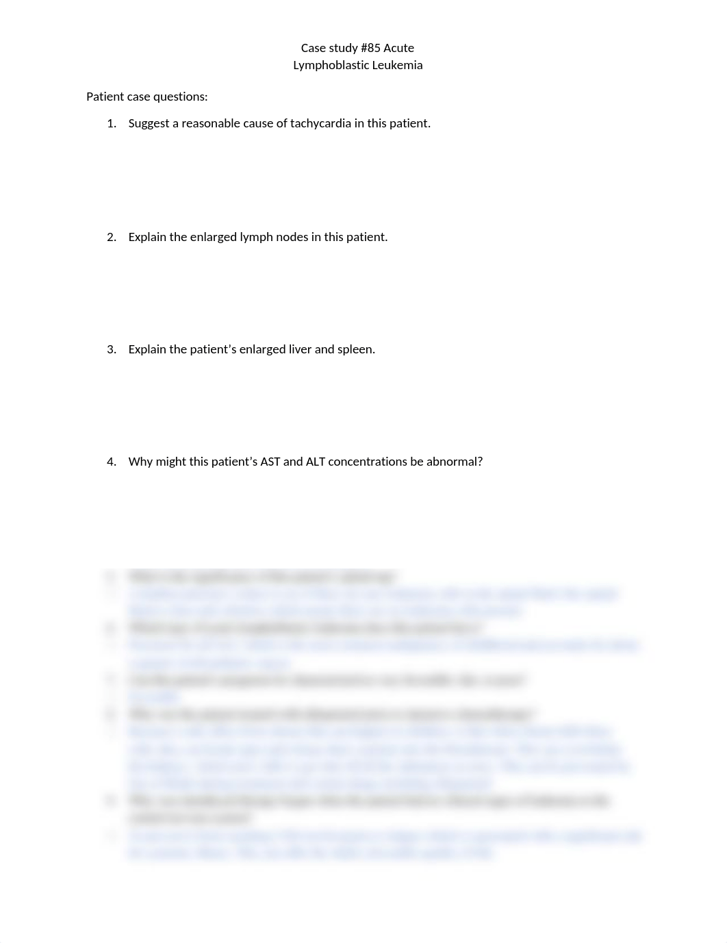 Case Study #85 Acute Lymphoblastic Leukemia.docx_dj9lk8lc6il_page1