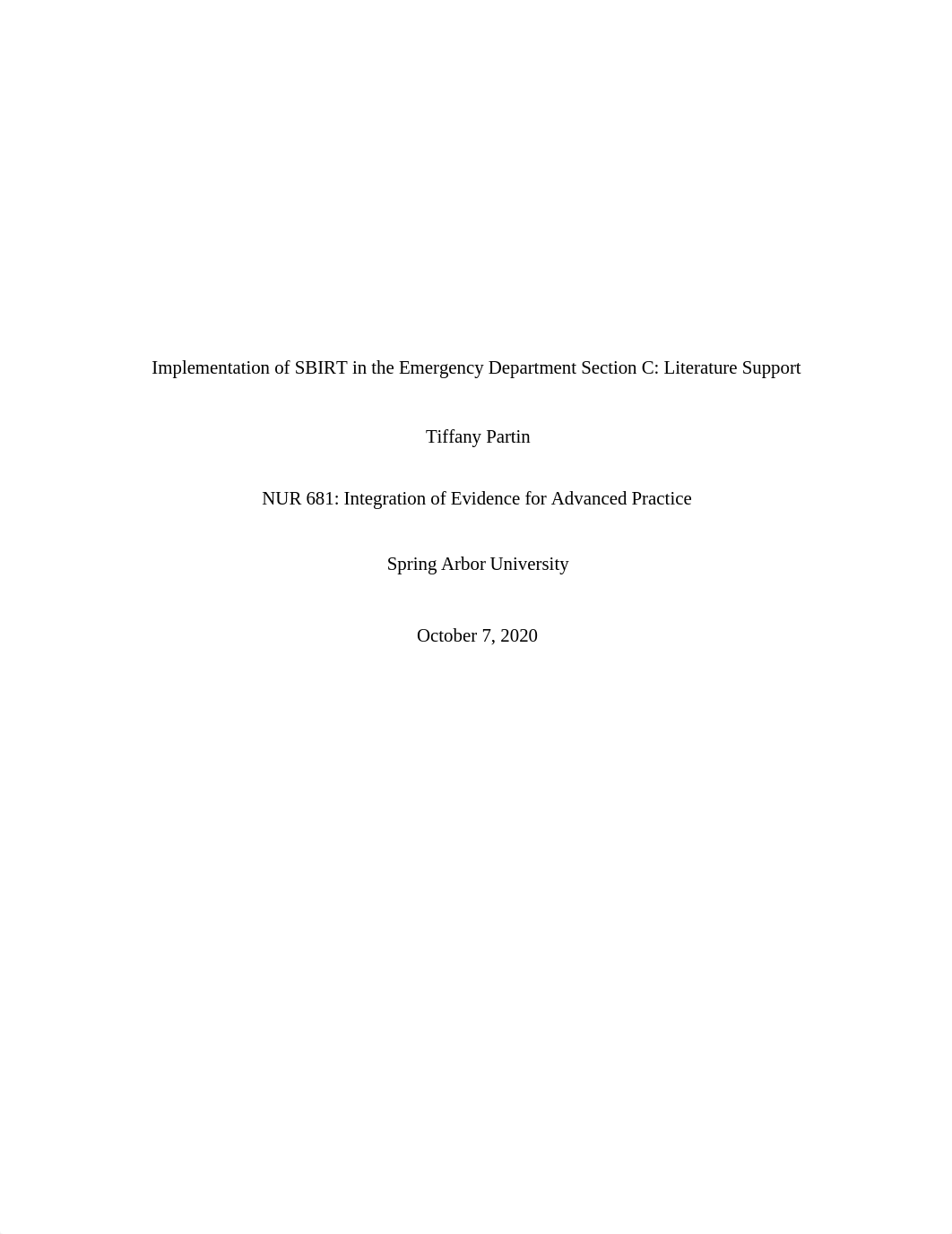 Implementation of SBIRT in the Emergency Department Section C.docx_dj9x2fe5gx6_page1