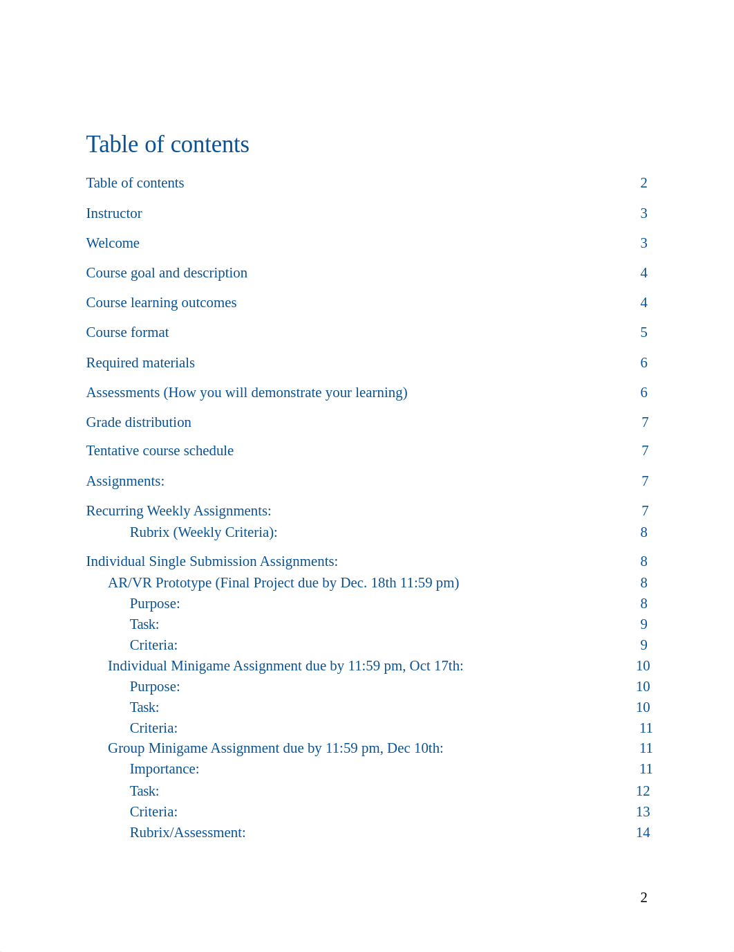 Intro to XR Development Syllabus Fall 2022.pdf_djakd3hvrps_page2