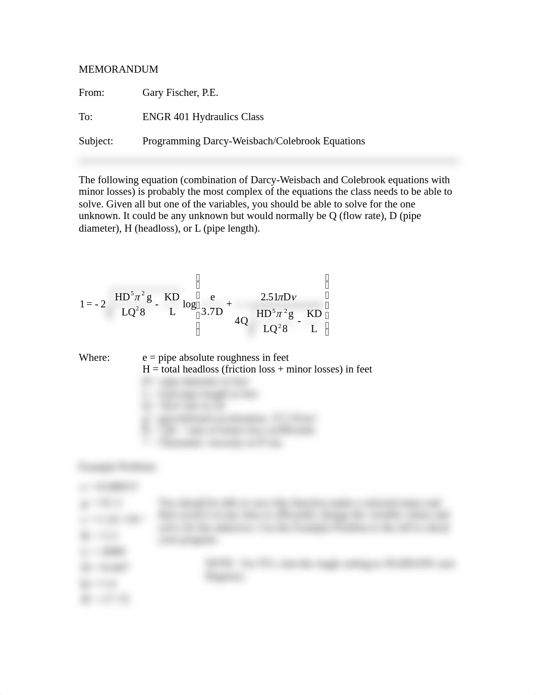 Programming Darcy Weisbach Colebrook Equation_djan16p9p1v_page1