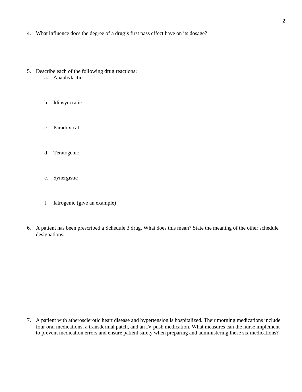 NUR 285, M. Bork, Exam ONE Review Questions-1.docx_djan3gm3lb8_page2