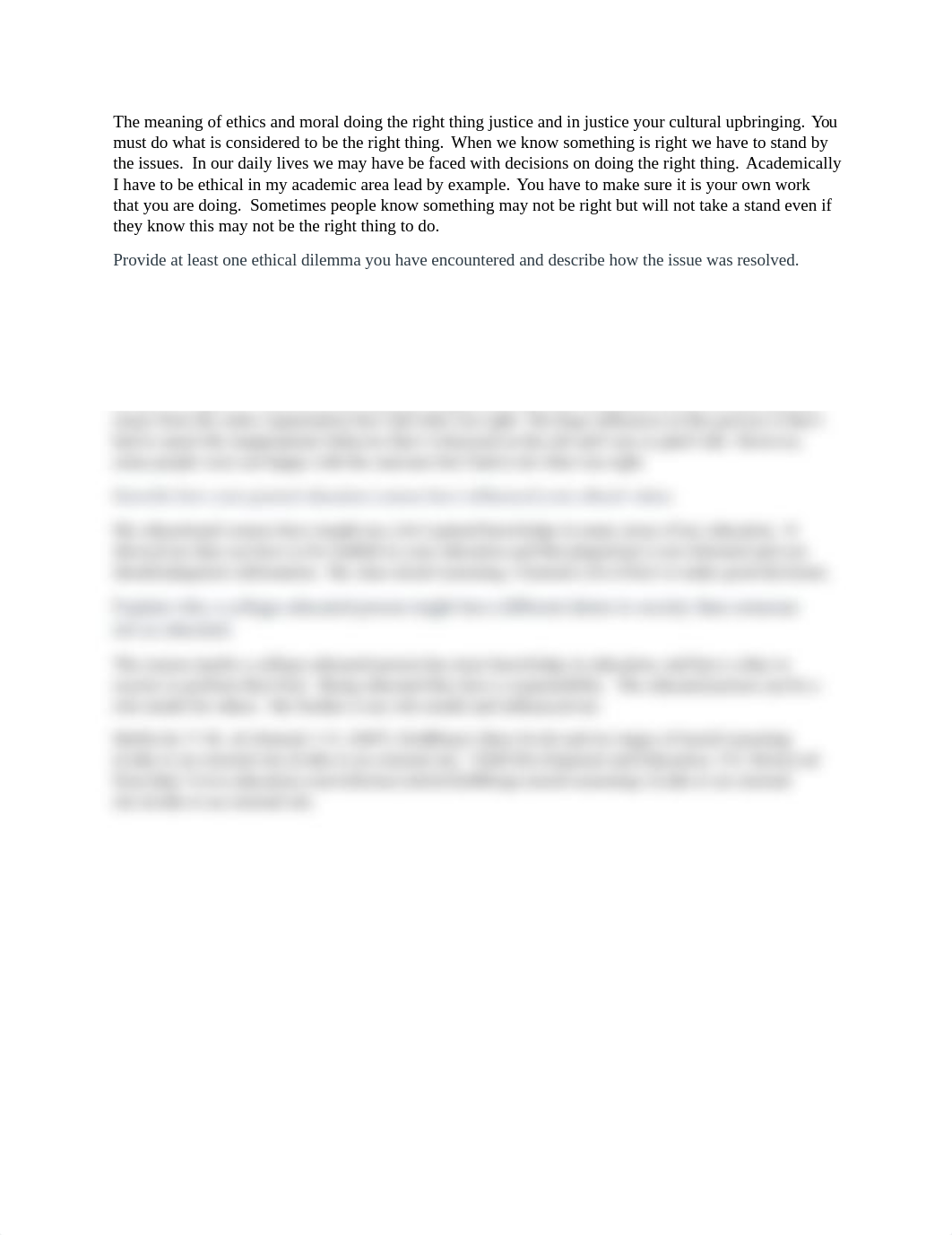 The meaning of ethics and moral doing the right thing justice and in justice your cultural upbringin_djb58nj8qdq_page1