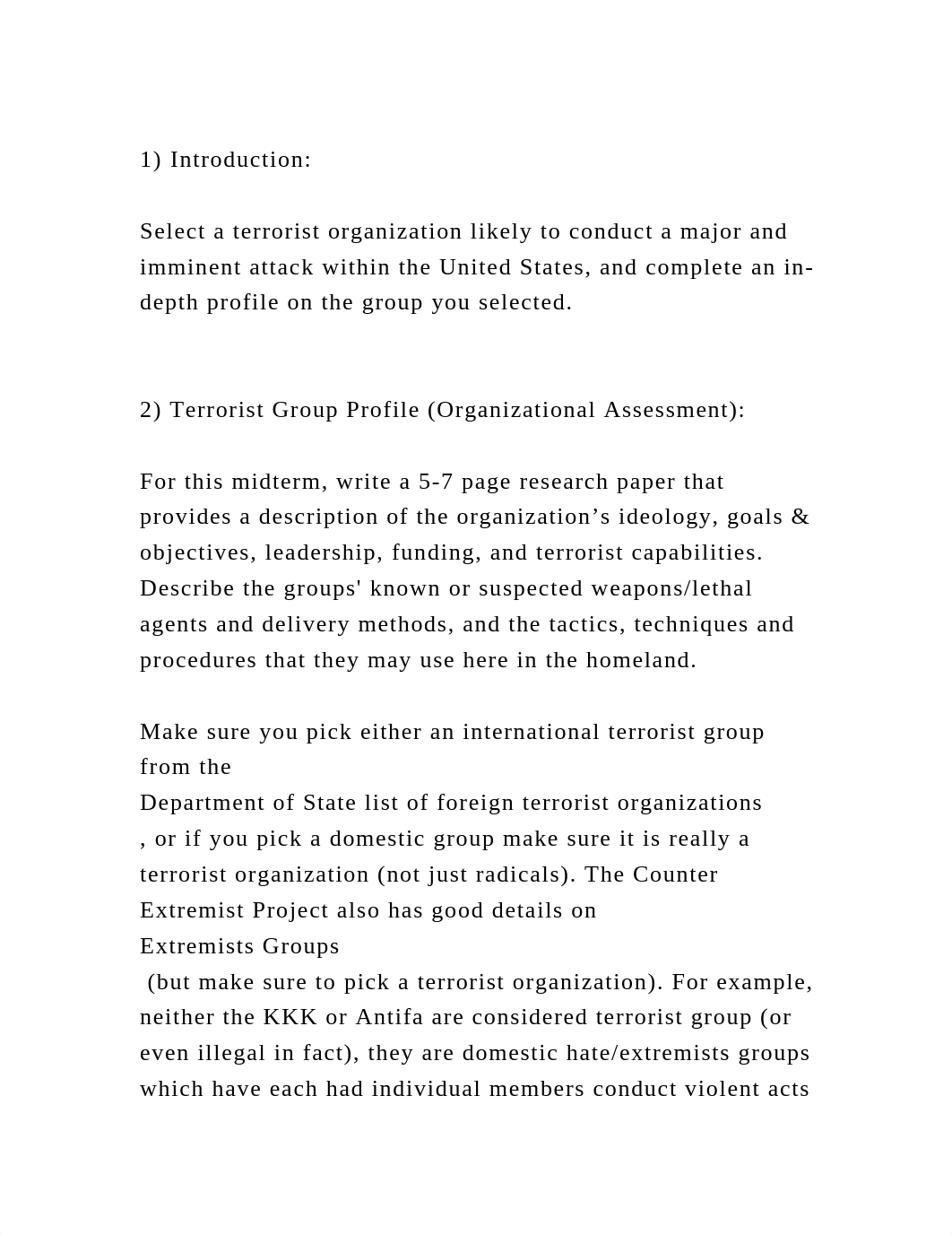 1) IntroductionSelect a terrorist organization likely to conduc.docx_djb911se3lk_page2