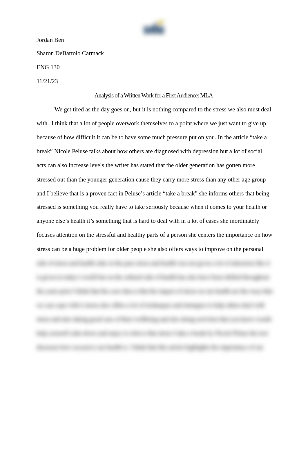 ENG 130 Module Five Analysis of a Written Work for a First Audience MLA Template (14).docx_djbc6p64eg1_page1