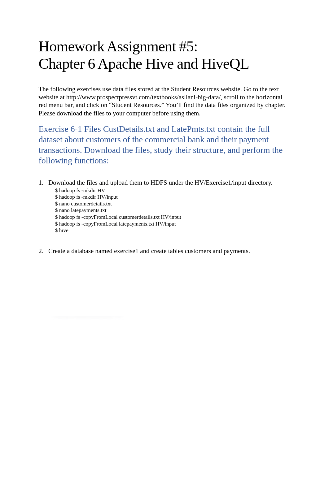 Homework Assignment 5 - Apache Hive and HiveQL Questions.pdf_djbdqrqqsj8_page1