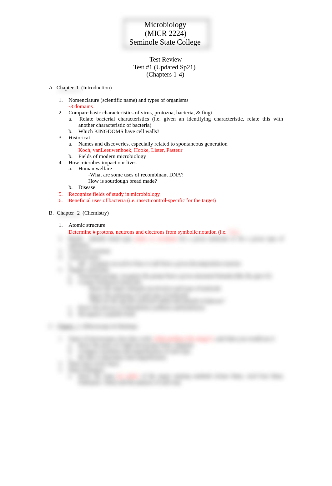 Microbiology-Test 1  Review-Chapt 1-4 -Sp21 Update.pdf_djbebbf0bln_page1
