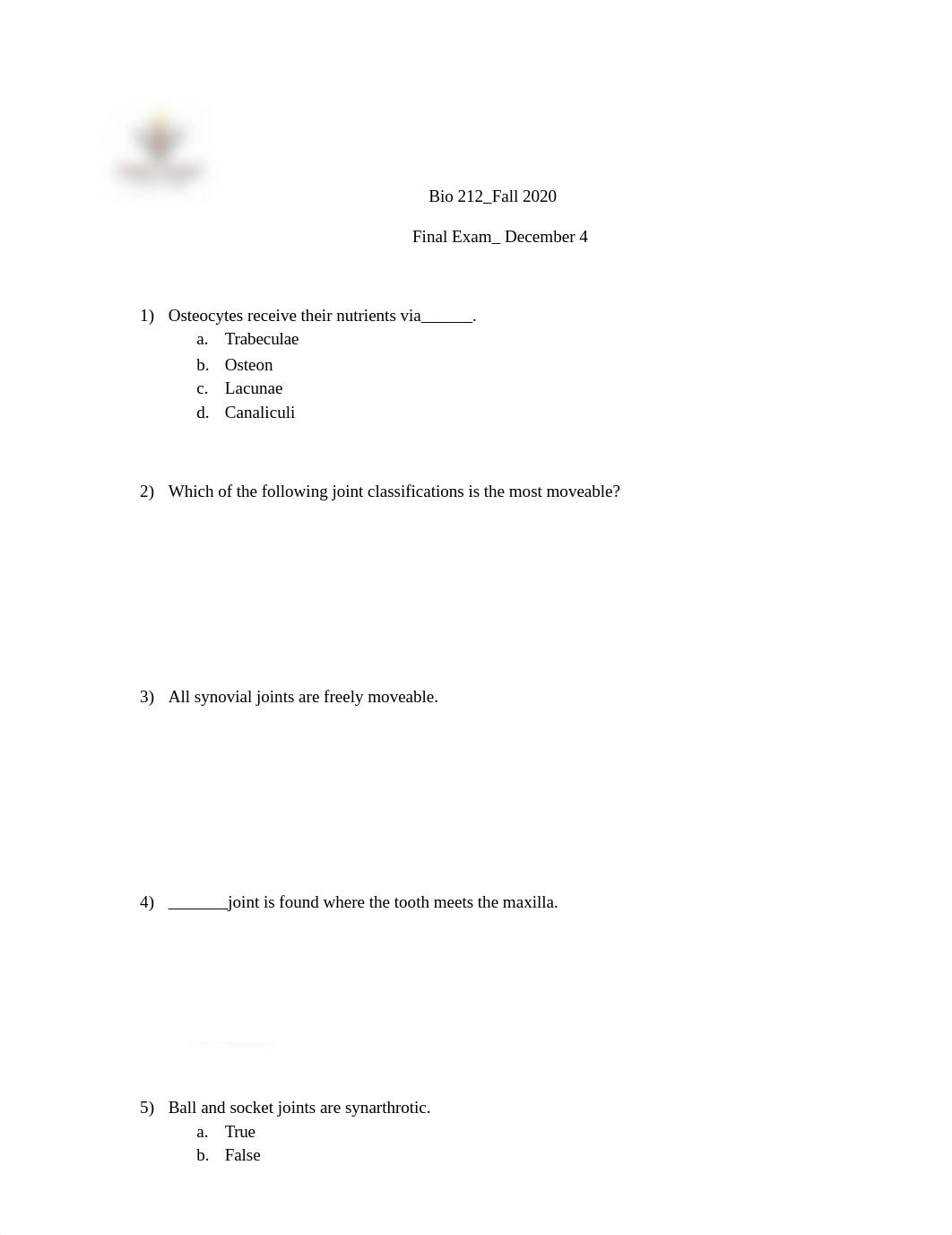 Bio 212_ Lecture Final Exam _Fall 2020_Part II.docx_djblwl7rkif_page1