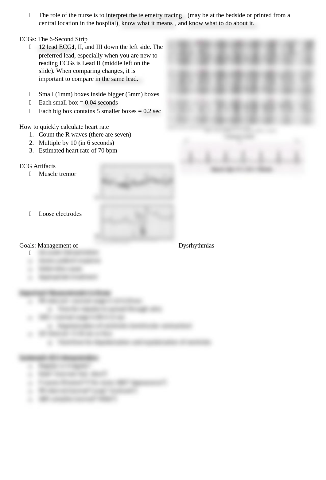 MedSurg II - Nursing Management of Dysrhythmias; Class 9 Week 7.docx_djbqehwkan0_page2