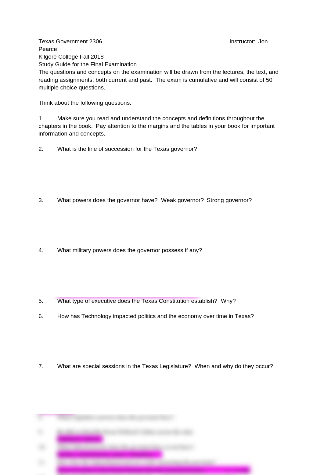 Texas Government 2306 Study Guide.docx_djbuk1swc7r_page1