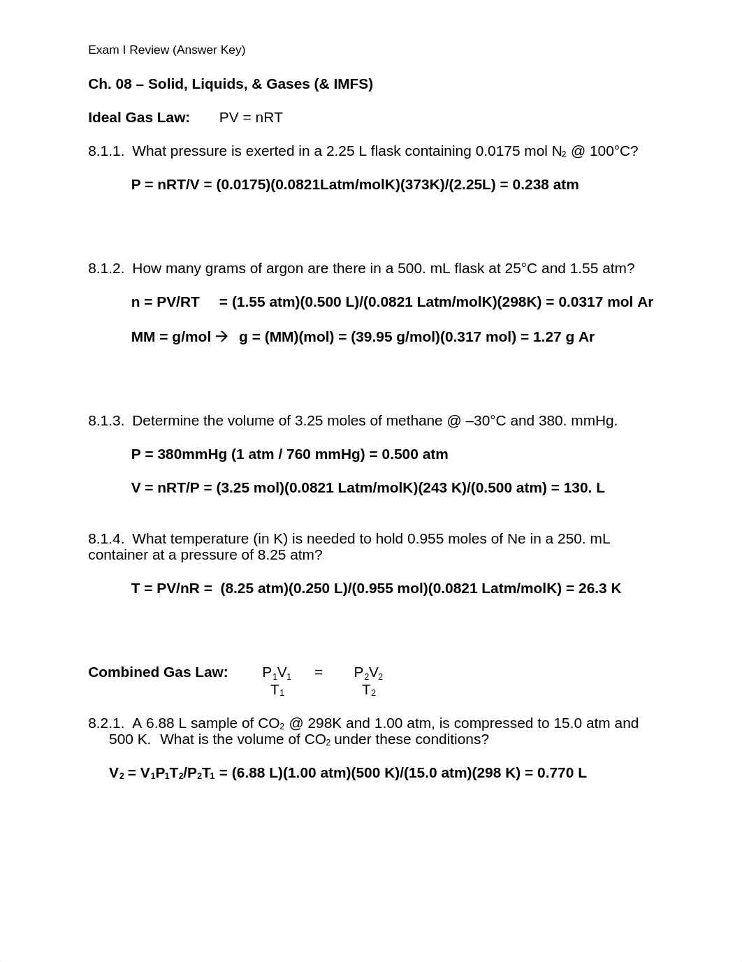 Exam I Review (Answer Key)_djbvofpgfz2_page1