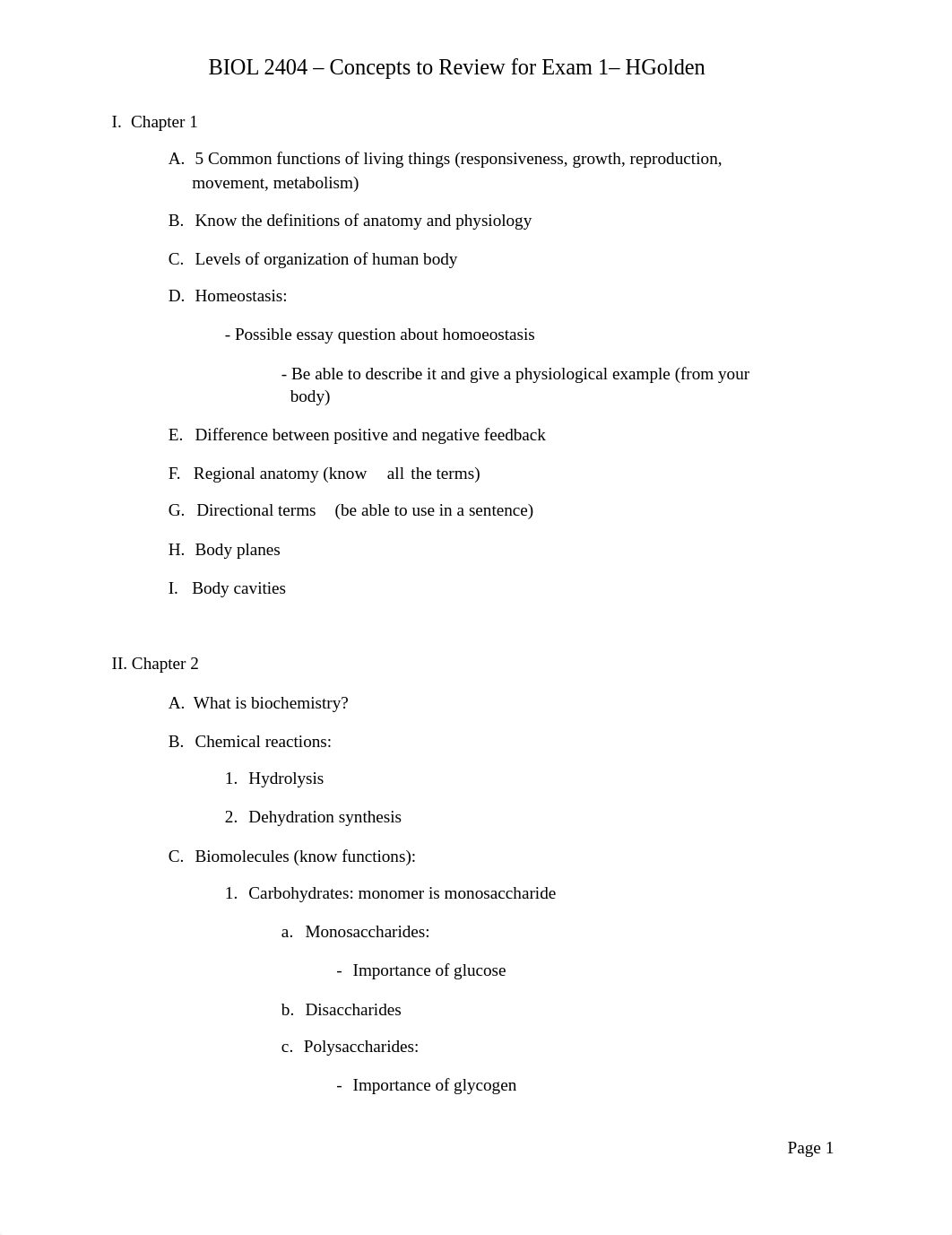 BIOL 2404 - Exam 1 Review - HGolden.pdf_djc5sdulldd_page1