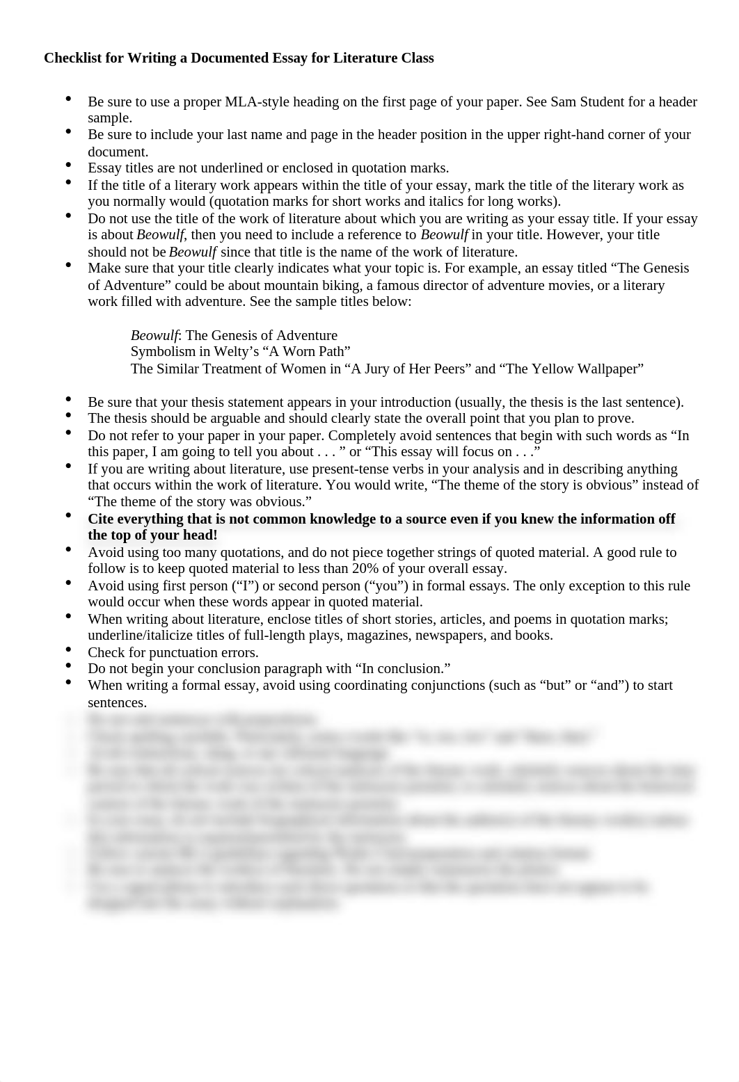 Checklist for Writing a Documented Essay About a Literary Work ENG 251 Version 2021.docx_djc82zp8jxi_page1