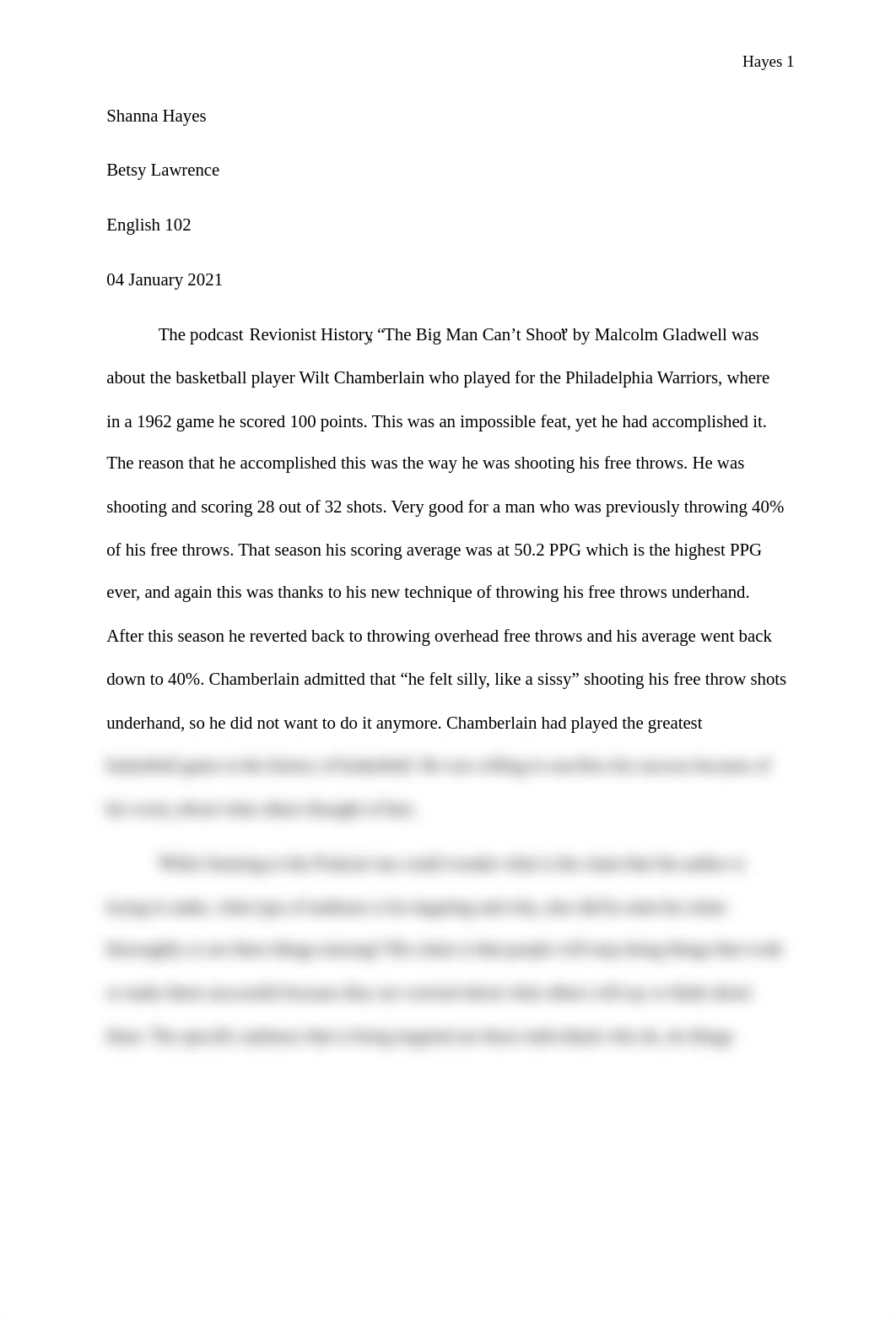 Rhetorical Analysis Podcast big man cant shoot.docx_djc8disqhur_page1