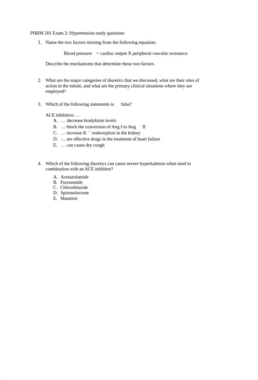 PHRM 201_Intro to Pharmacology_Exam 2_Hypertension study questions.pdf_djcjn6qanvz_page1