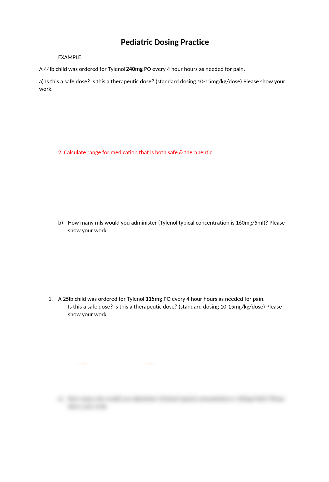 Pediatric Dosing Practice.docx_djcmw8e54gb_page1