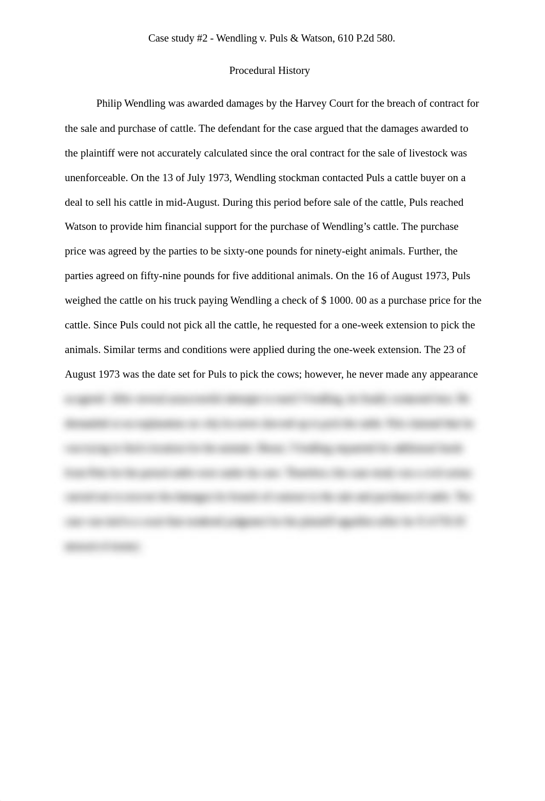 Case study #2 - Wendling v. Puls & Watson, 610 P.2d 580. Bogunjoko N_djcn6srwvhw_page1