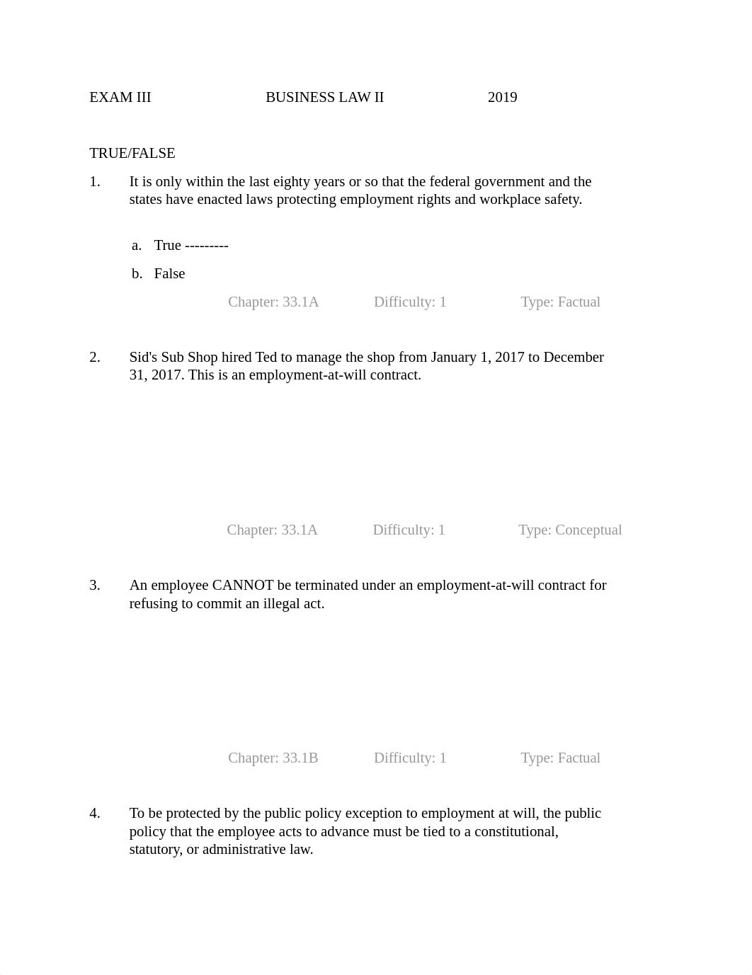 Business Law II Exam III with answers.docx_djd3v007mqs_page1