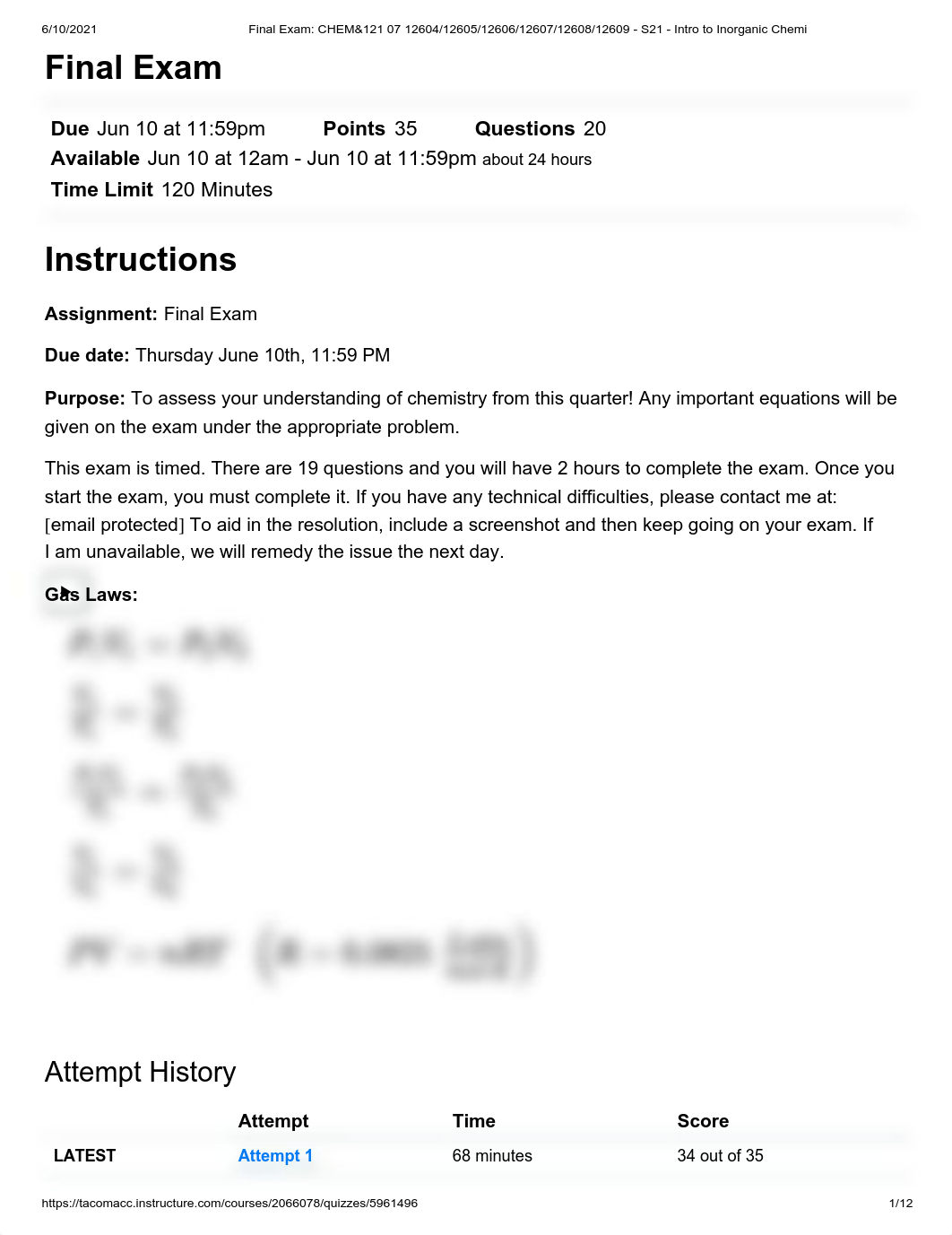 Final Exam_ CHEM&121 07 12604_12605_12606_12607_12608_12609 - S21 - Intro to Inorganic Chemi.pdf_djdbqwmtnlx_page1