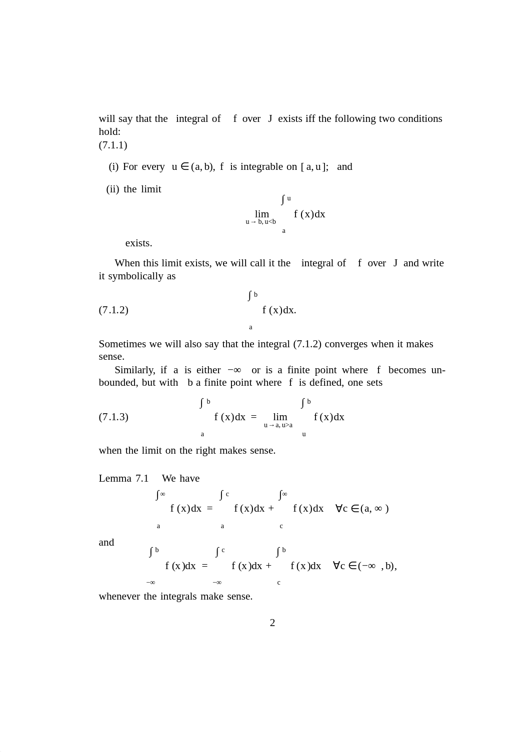 7 improper integrals, exp. log, arcsine and the integral test for series notes_djdbyrps11b_page2