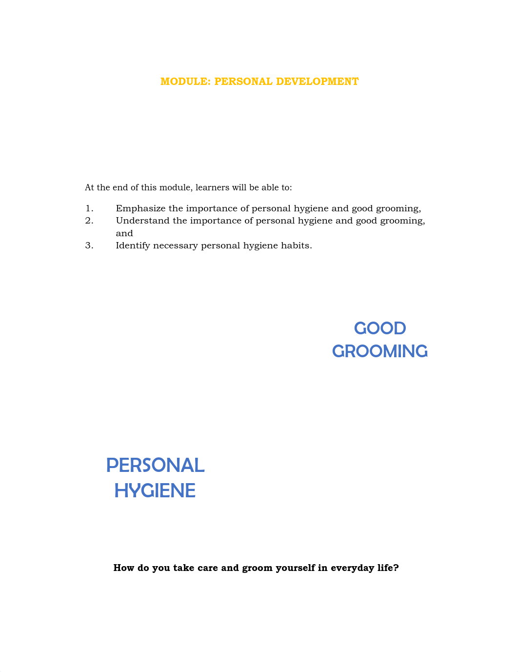 CHAPTER 14 -Personal Hygiene and Good Grooming.pdf_djdijqivhw2_page1